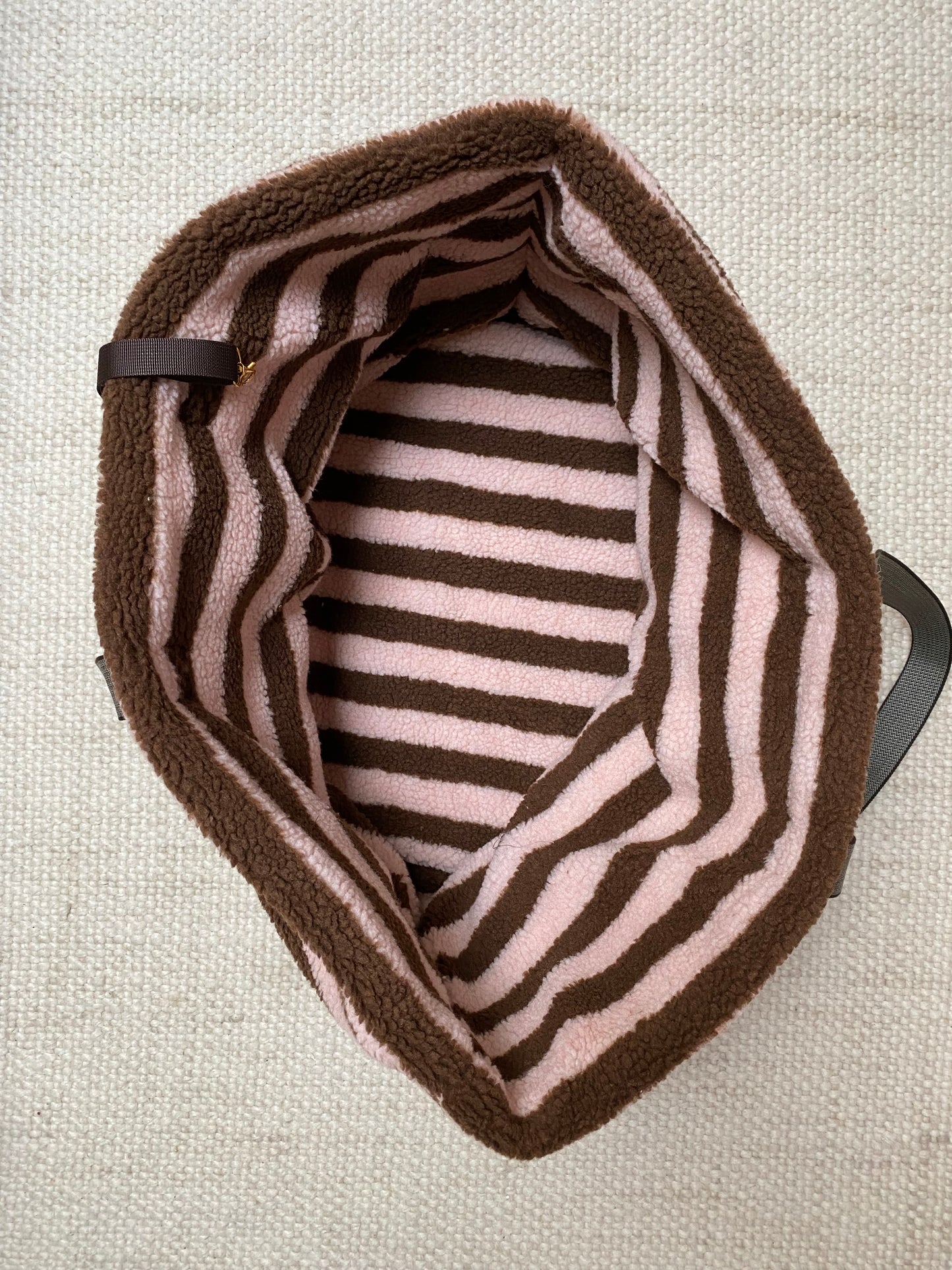 Teddy Dog Bag Braun Rosa