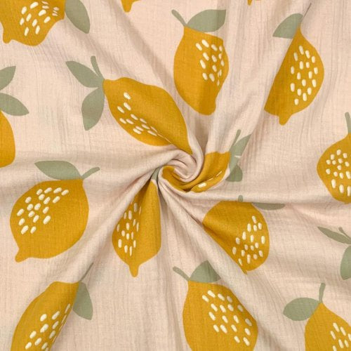 Zitronen Musselin Bandana