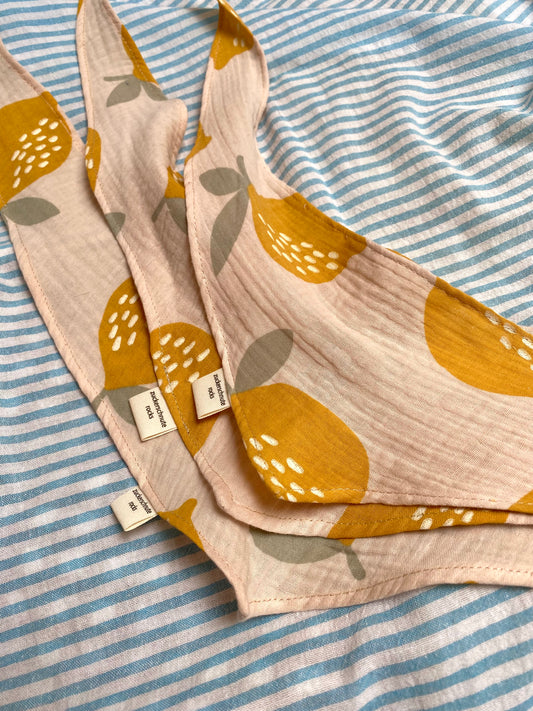 Zitronen Musselin Bandana