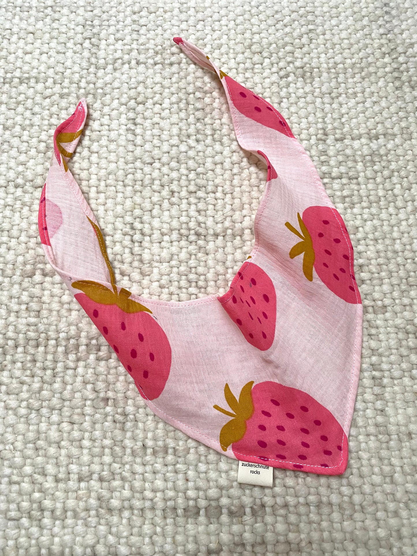 Erdbeer Musselin Bandana