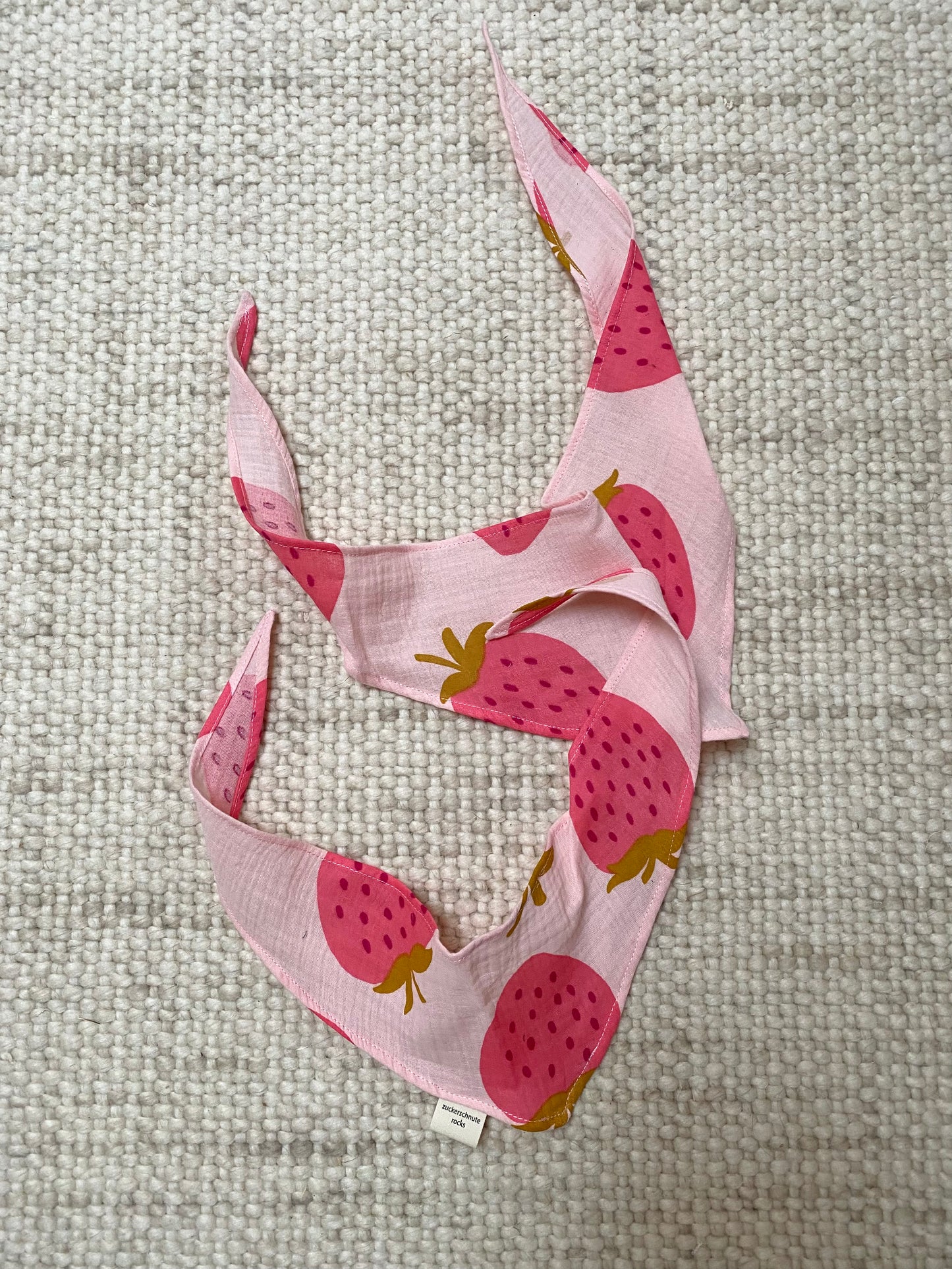 Erdbeer Musselin Bandana