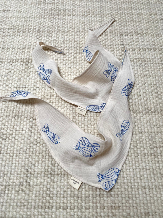 Musselin Bandana Fische