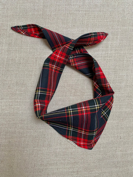 Karo Bandana Dunkelblau