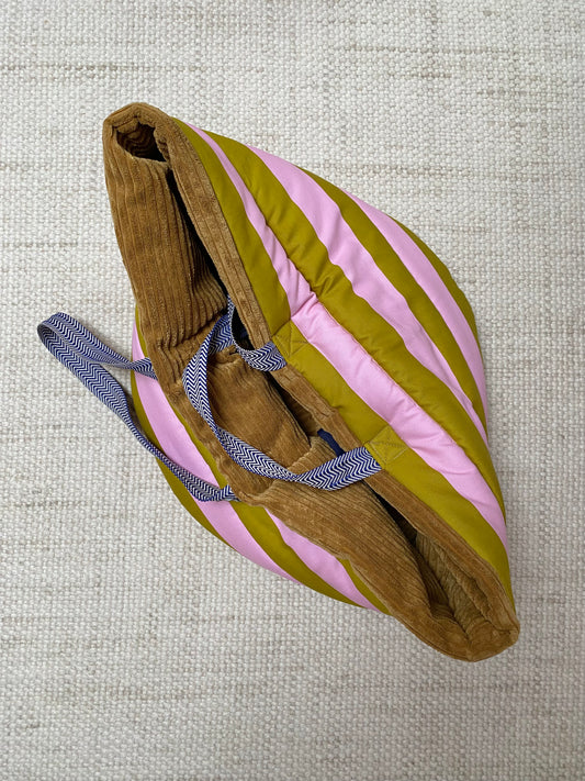 Streifen Canvas Dog Bag