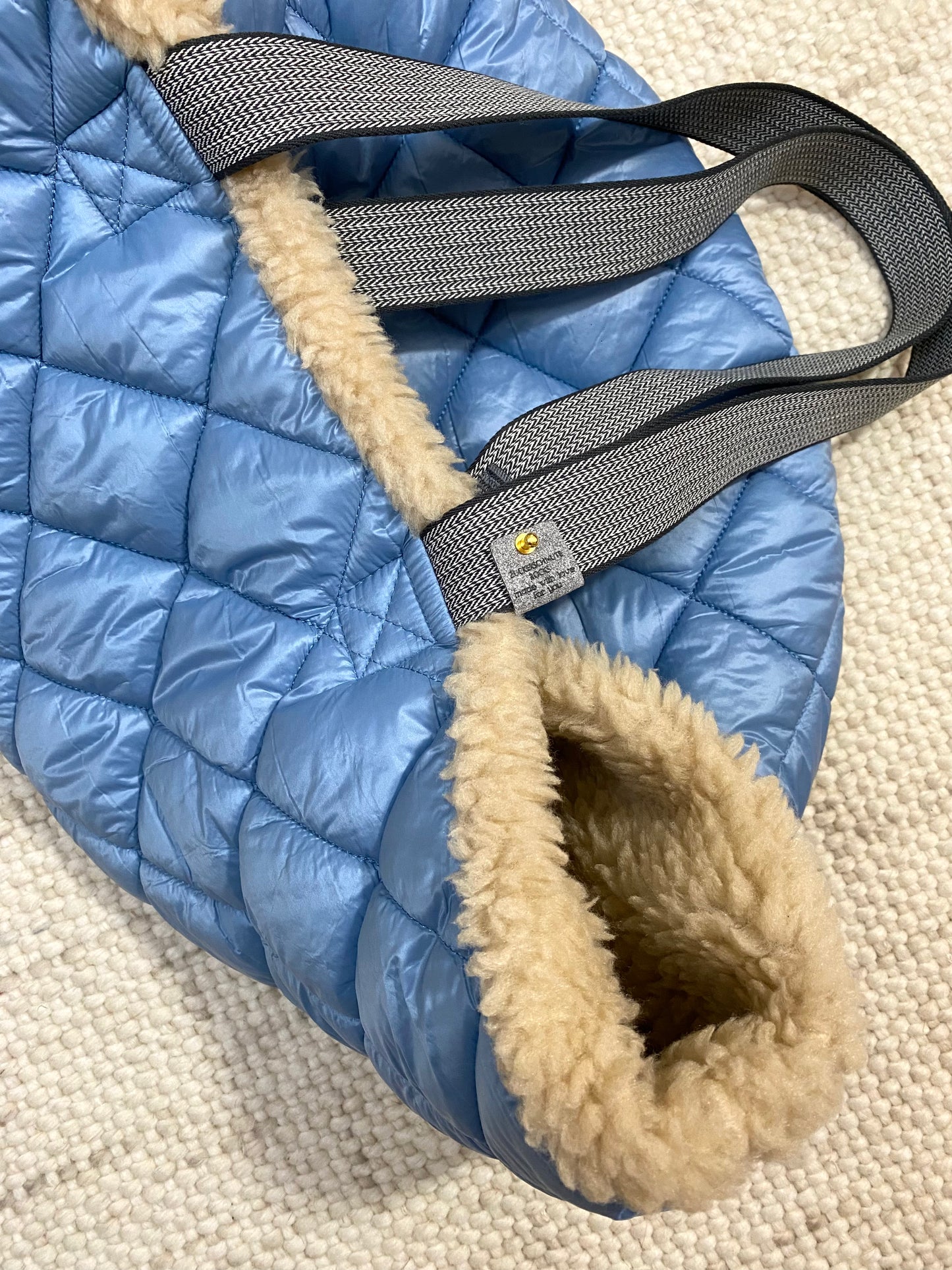 Teddy Dog Bag - Reisebettchen - Ice Blau