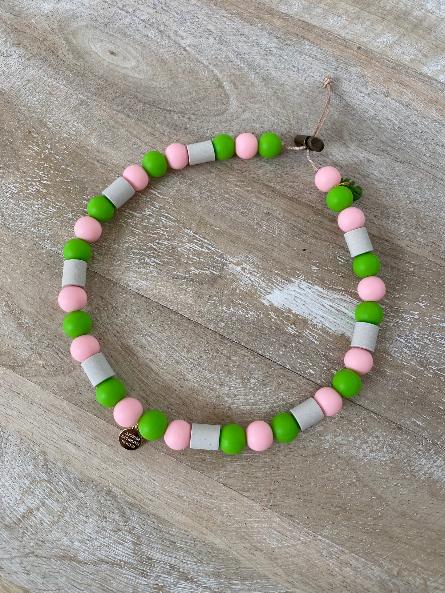 EM Keramik Kette - Rosa Apfel