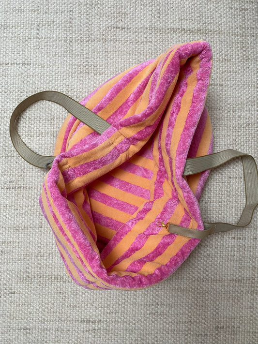 Frottee Dog Bag Pink