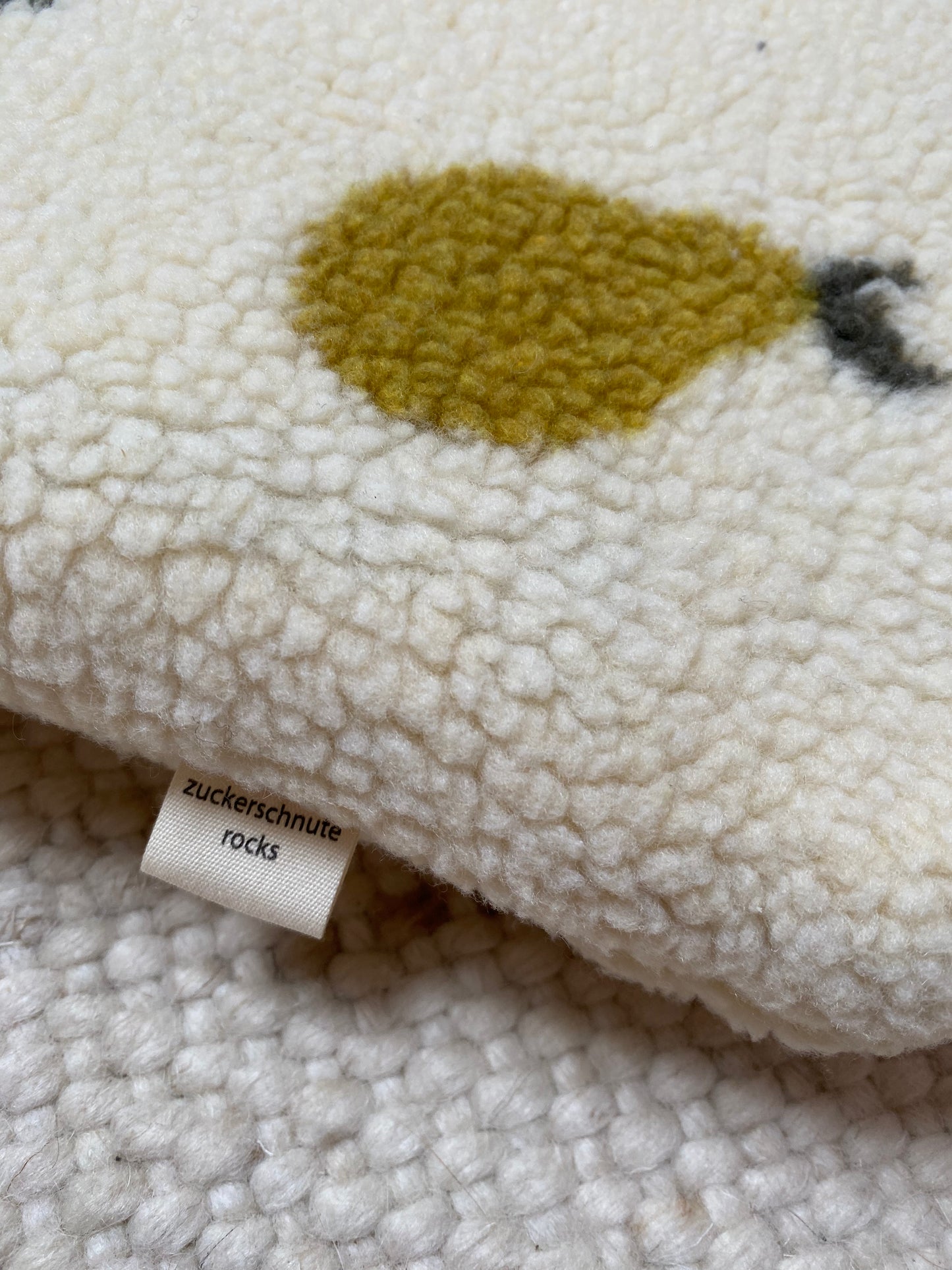 Birnen Teddy Decke