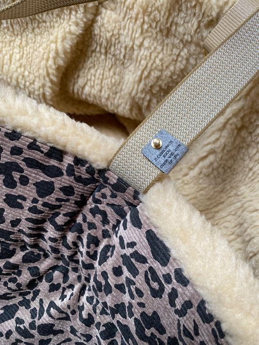 Leo Cord Teddy Dog Bag