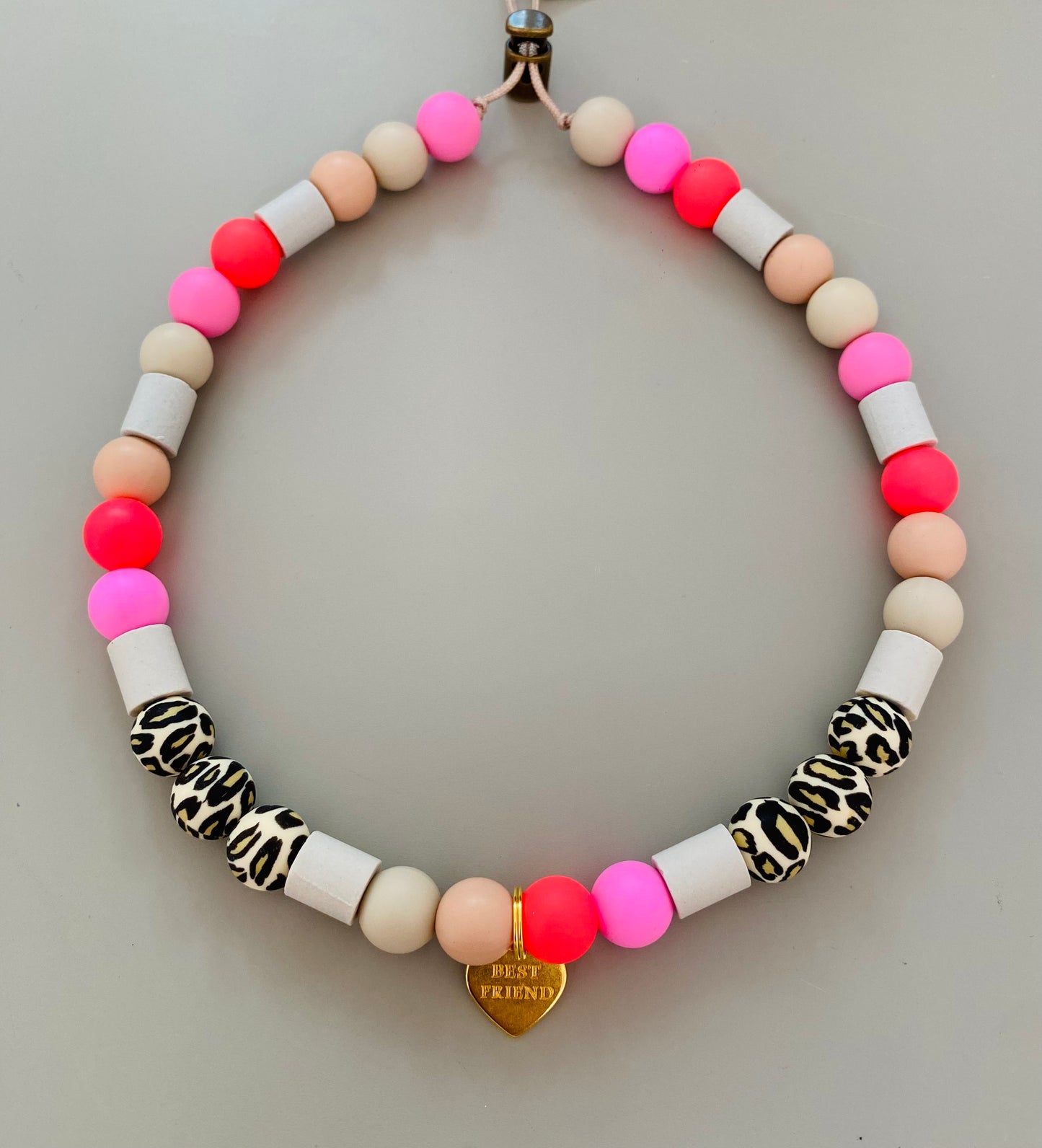 EM Keramik Kette - Pink Leo