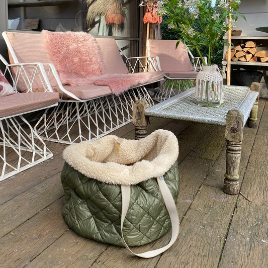 Teddy Dog Bag Khaki Raute