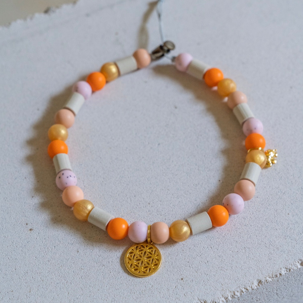 EM Keramik Kette - Orange