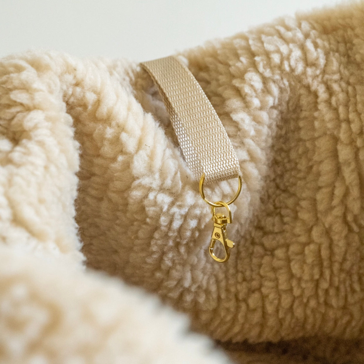 Teddy Dog Bag - Reisebettchen - Beige