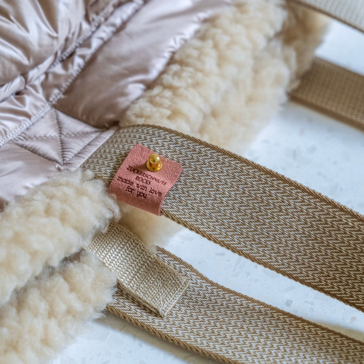 Teddy Dog Bag - Reisebettchen - Beige