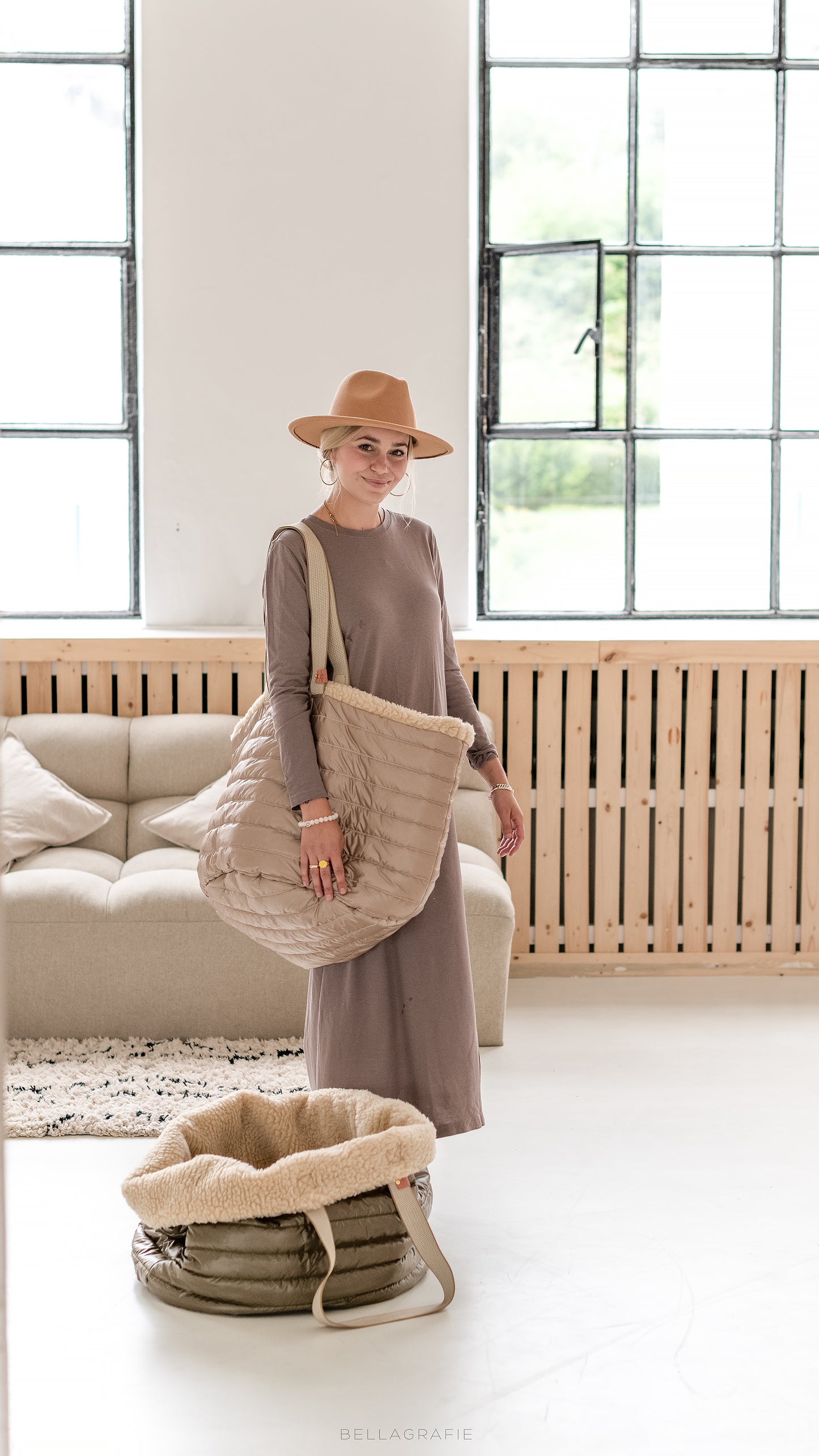 Teddy Dog Bag - Reisebettchen - Khaki