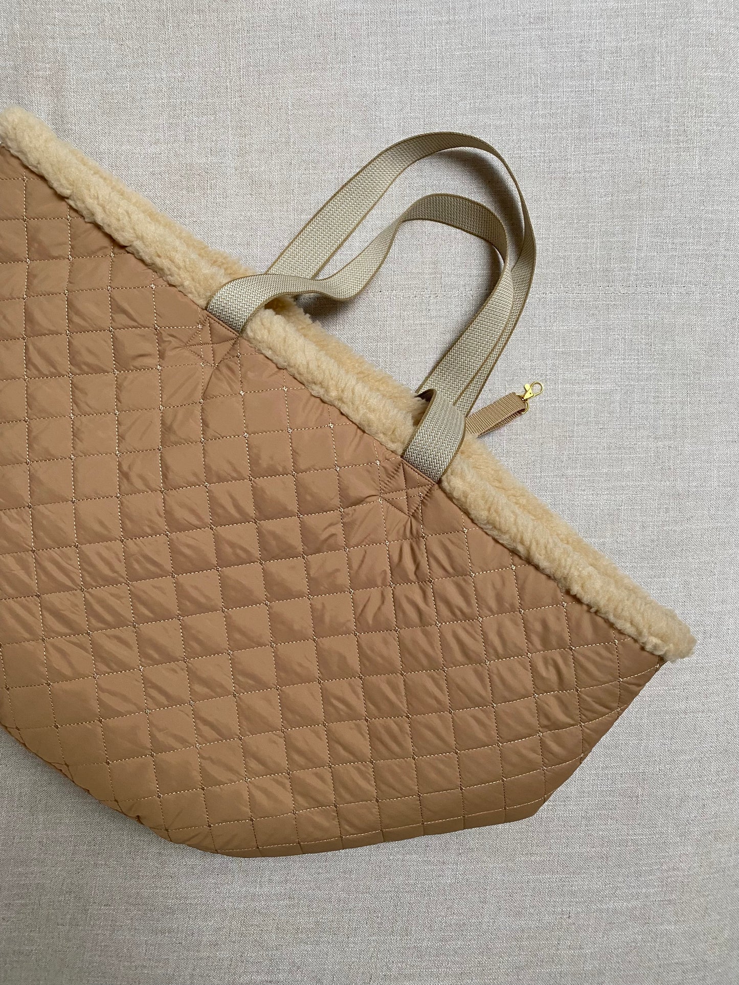 Teddy Dog Bag - Reisebettchen - Mandel