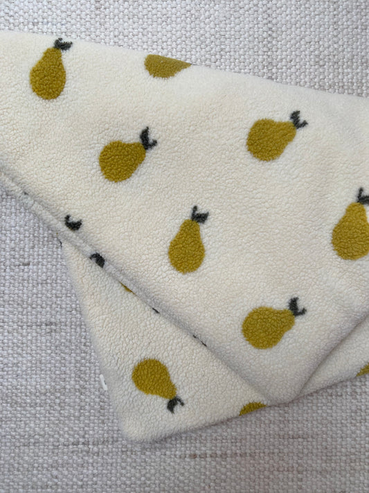 Birnen Teddy Decke