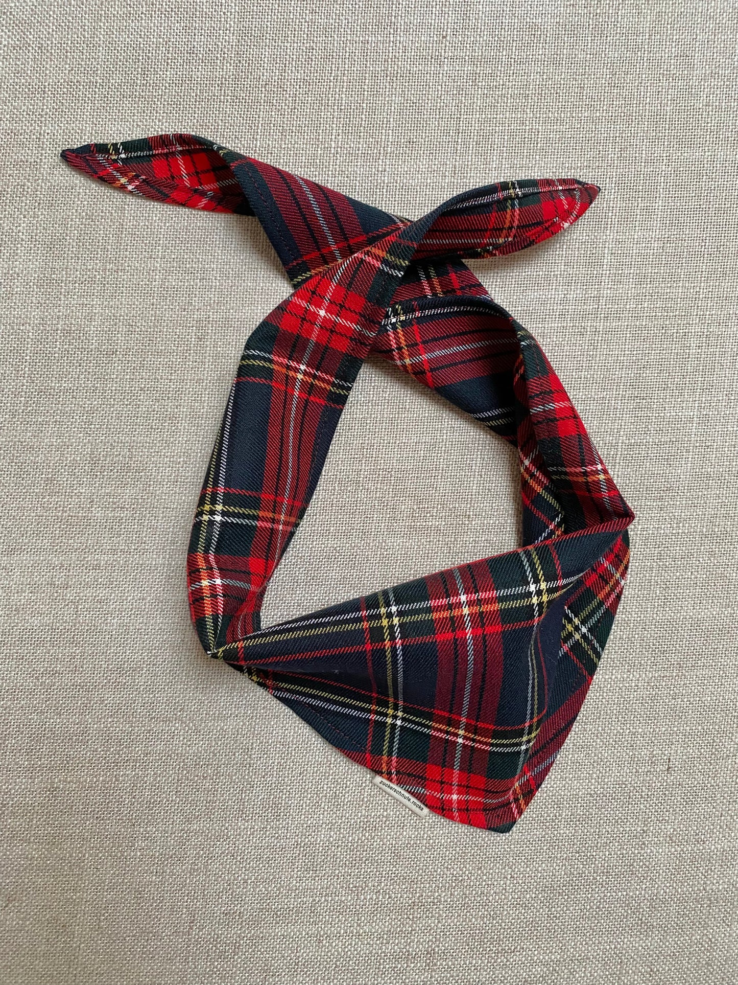 Karo Bandana Dunkelblau