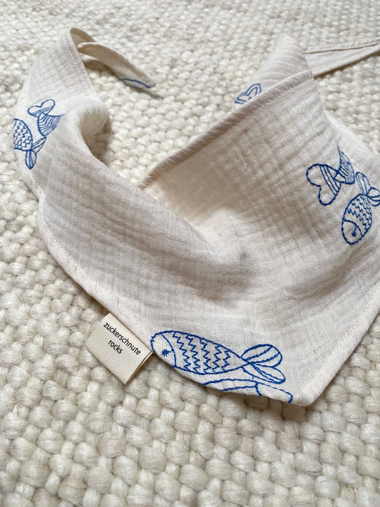 Musselin Bandana Fische