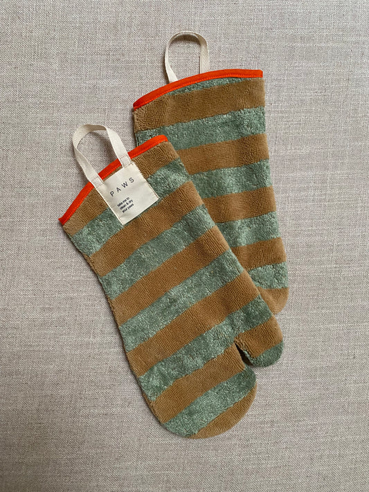 Pfotenhandschuh Frottee Salbei