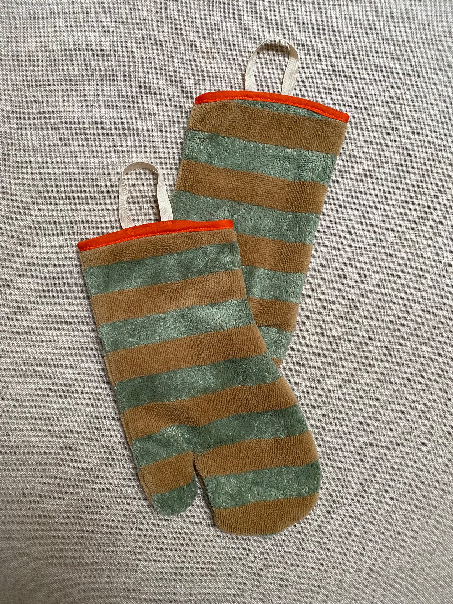 Pfotenhandschuh Frottee Salbei