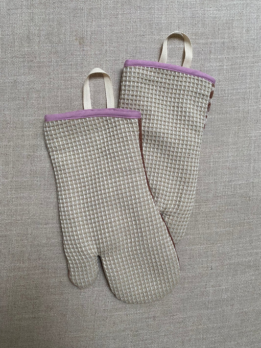 Pfotenhandschuh Set Frottee Brown